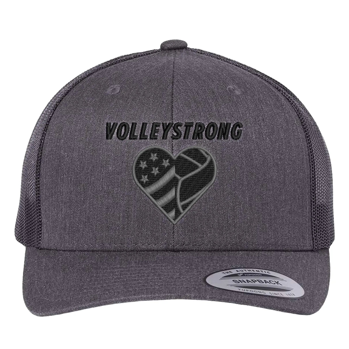 Volleystrong Classic Trucker Hat Dark Heather Grey