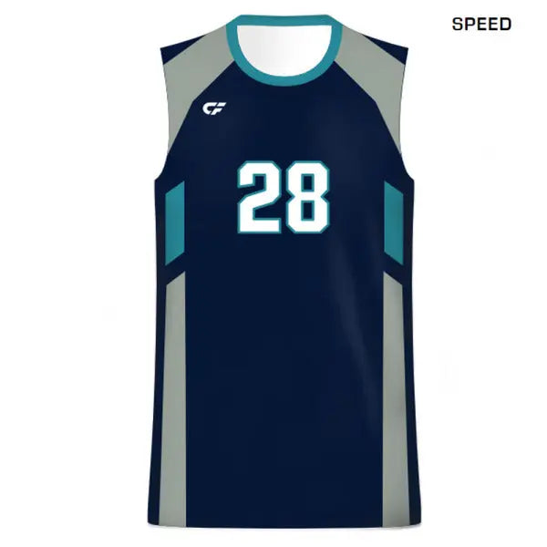 CustomFuze Men's Sublimated Pro Series Sleeveless Volleyball Jersey - Quick Ship
