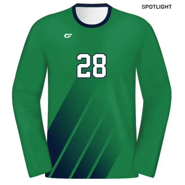 CustomFuze Men's Sublimated Pro Series Long Sleeve Volleyball Jersey