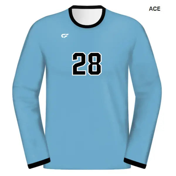 CustomFuze Men's Sublimated Pro Series Long Sleeve Volleyball Jersey