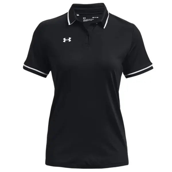 Under Armour 1376905 Ladies Tipped Teams Performance Polo Red White 600 L