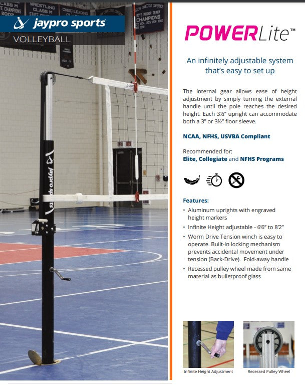 Jaypro Powerlite Volleyball System