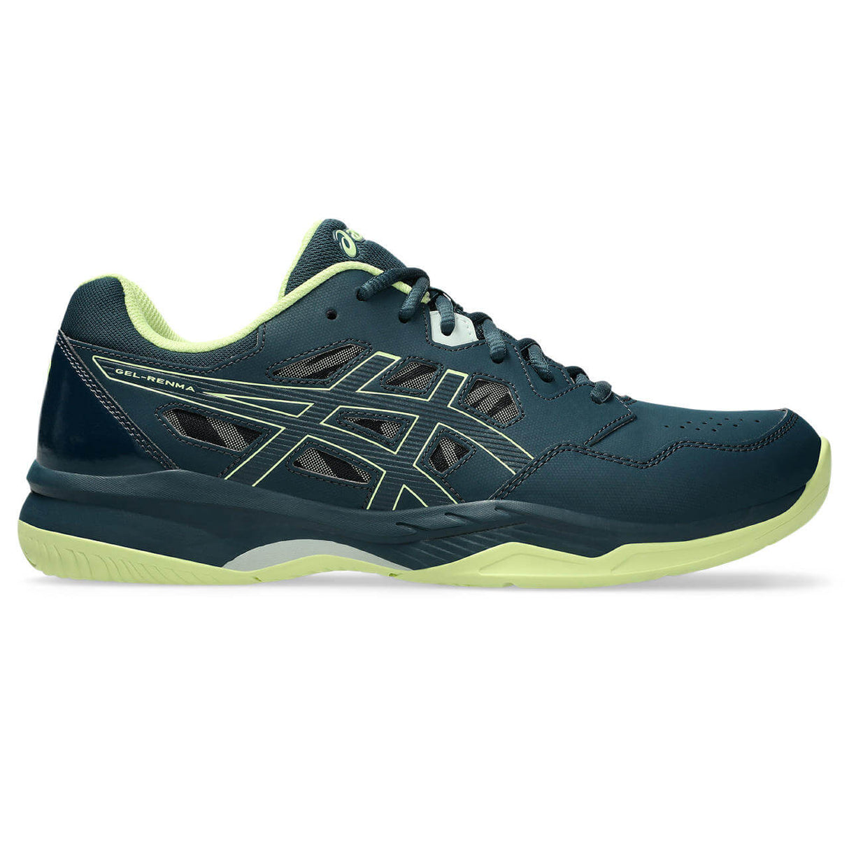 ASICS Men's Gel-Renma Court Shoe Teal/Lime - 1