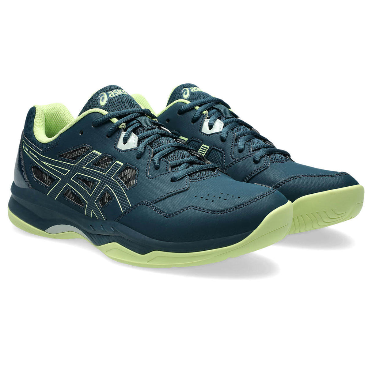 ASICS Men's Gel-Renma Court Shoe Teal/Lime - 4