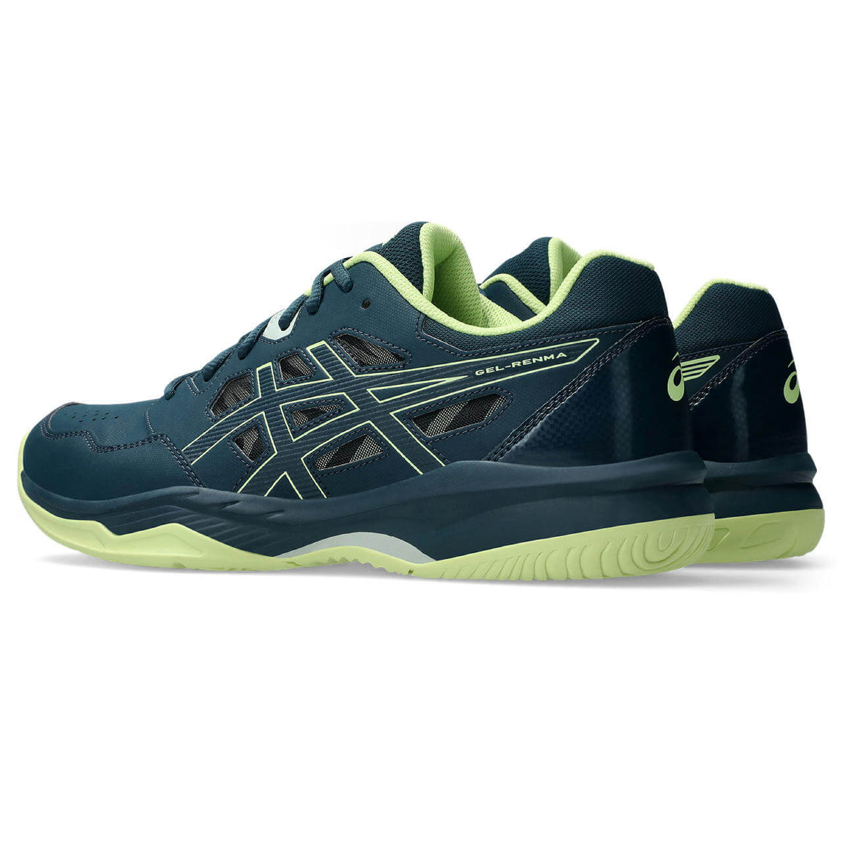 ASICS Men's Gel-Renma Court Shoe Teal/Lime - 5