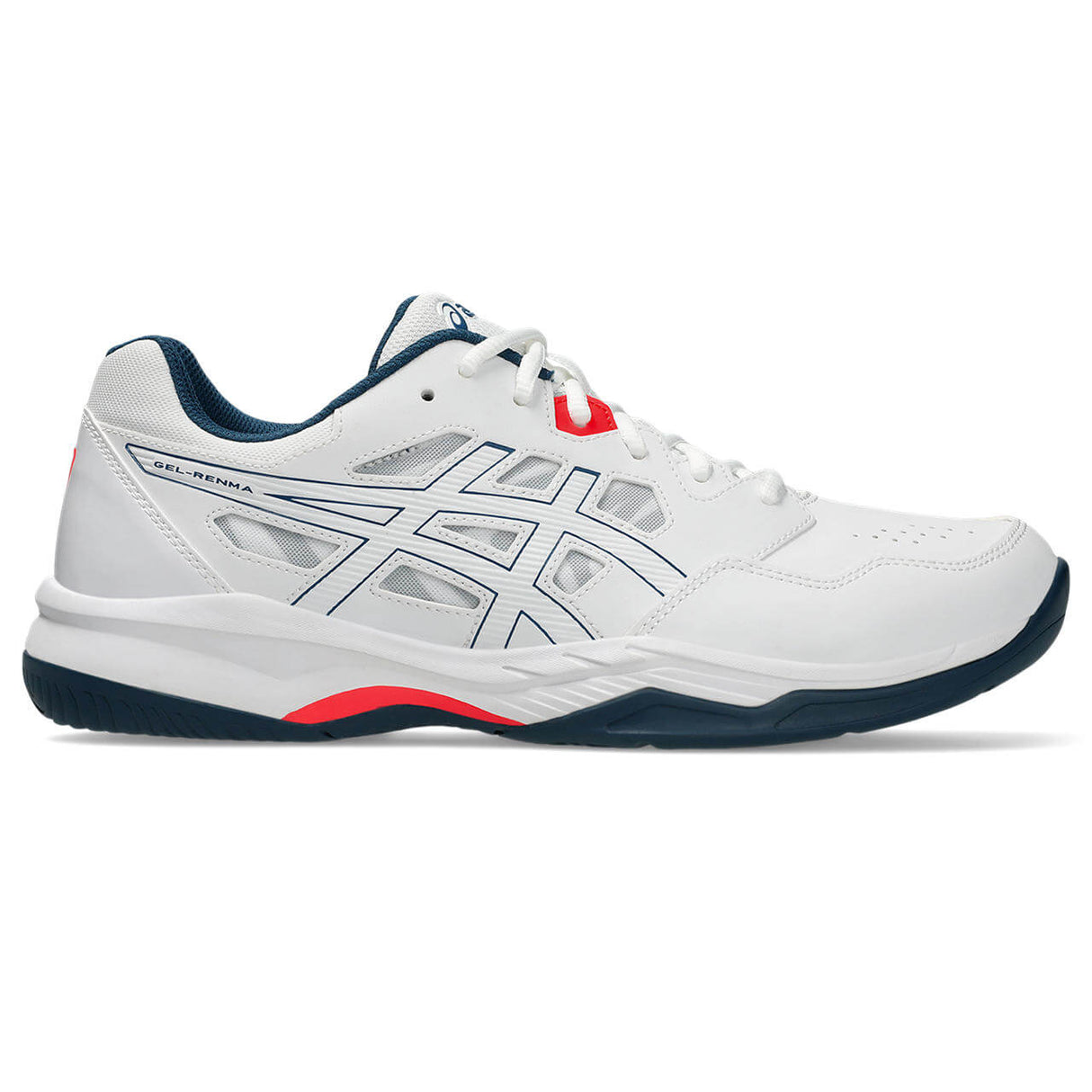 ASICS Men's Gel-Renma Court Shoe White/Blue - 1