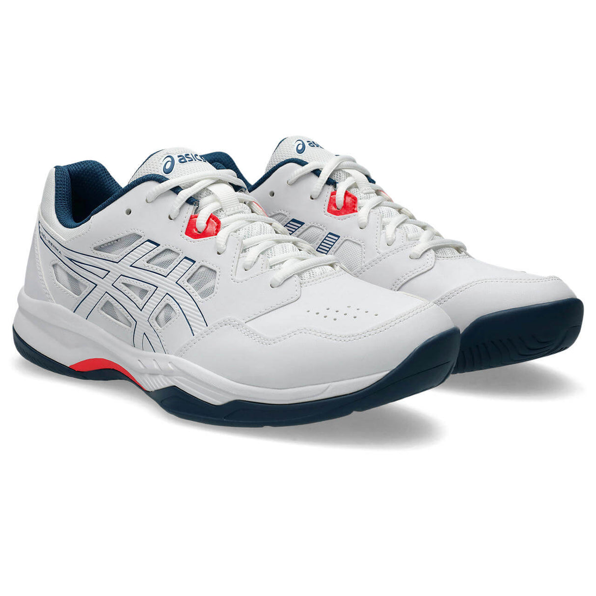 ASICS Men's Gel-Renma Court Shoe White/Blue - 4