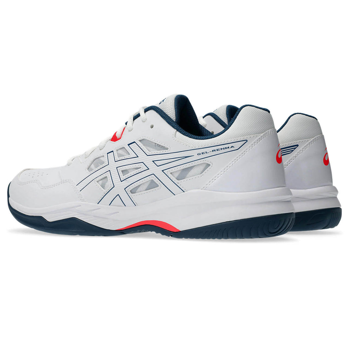 ASICS Men's Gel-Renma Court Shoe White/Blue - 5