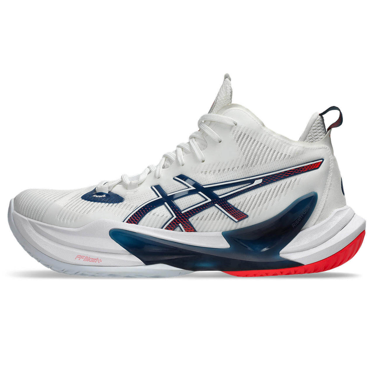 ASICS Men's Metarise 2 Volleyball Shoe White/Blue - 2