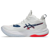 ASICS Men's Metarise 2 Volleyball Shoe White/Blue - 3