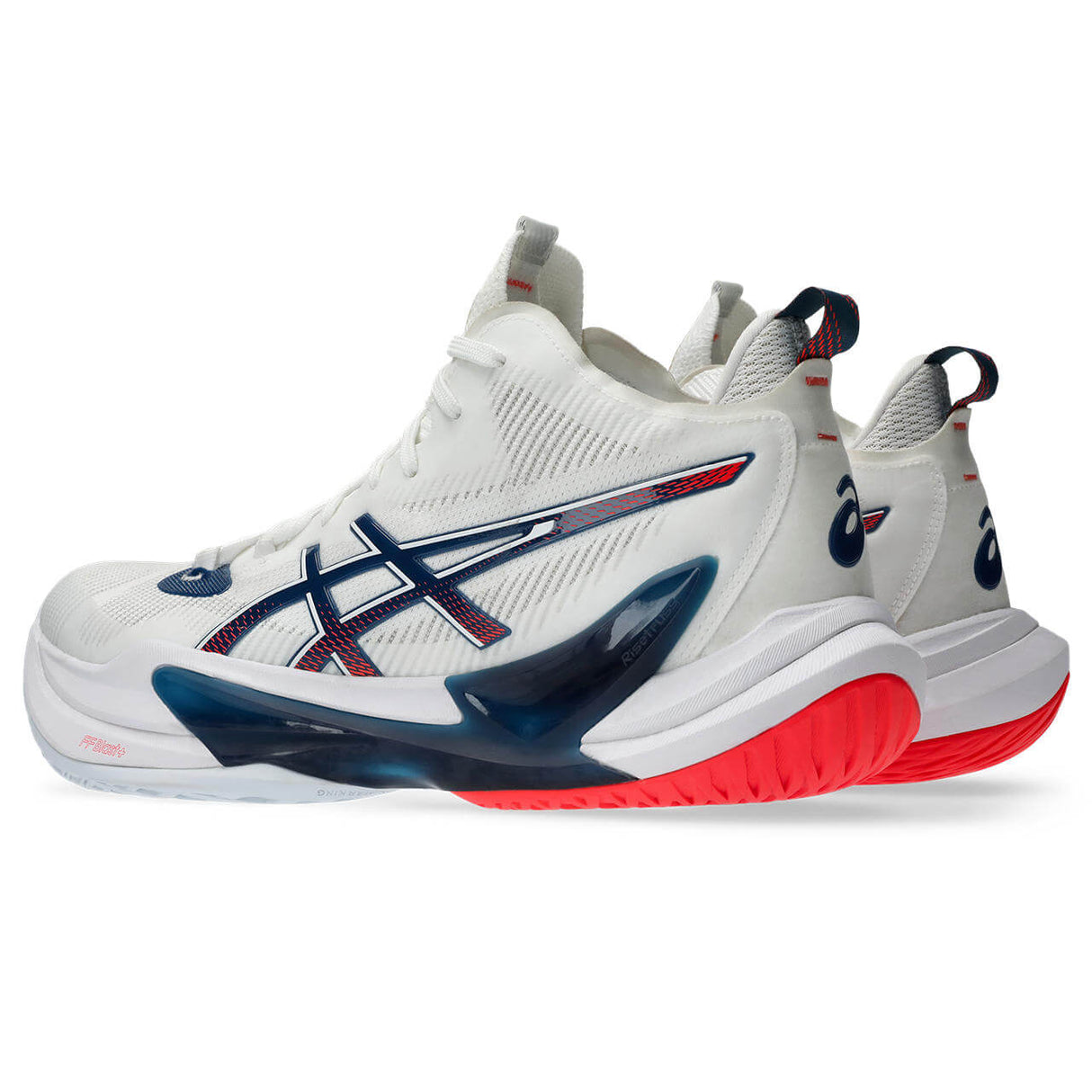 ASICS Men's Metarise 2 Volleyball Shoe White/Blue - 5