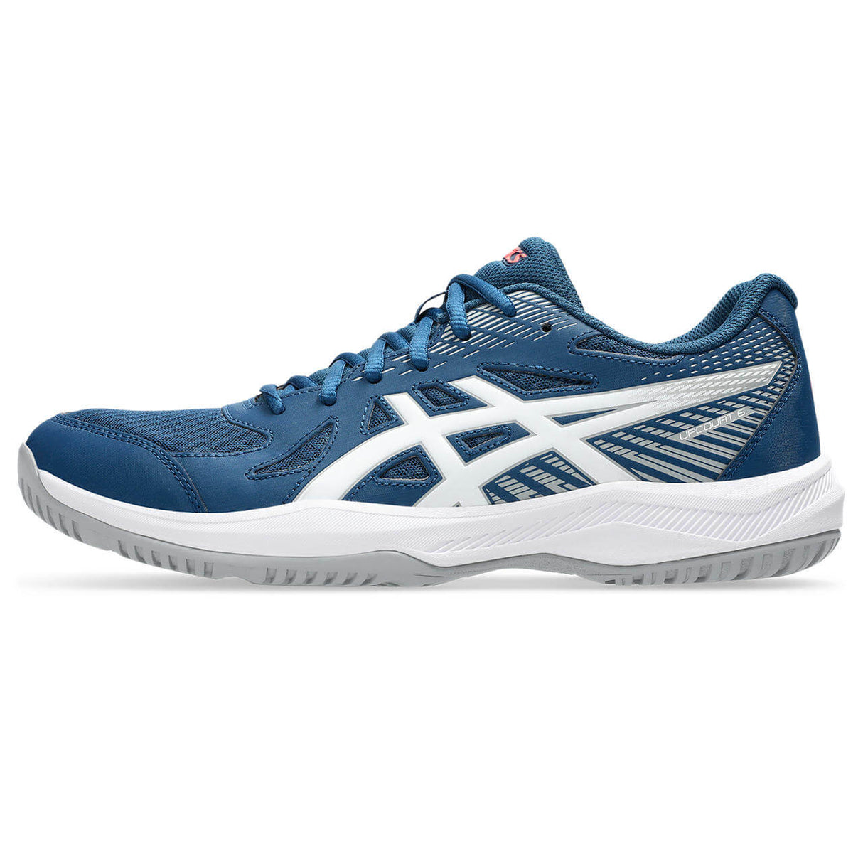 ASICS Men's Upcourt 6 Volleyball Shoe Blue/White - 2