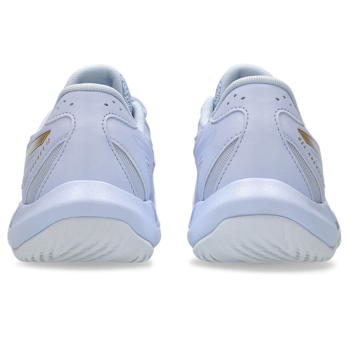 ASICS Women's Gel-Rocket 12 Volleyball Shoe Blue Fade/ Champagne - 8
