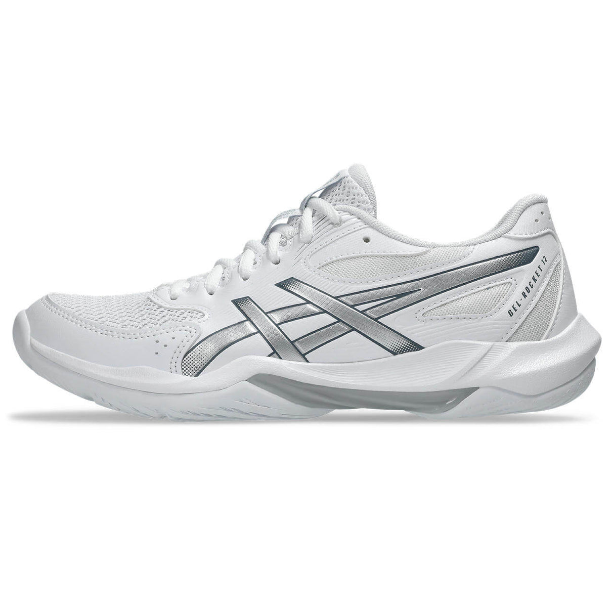 ASICS Women's Gel-Rocket 12 Volleyball Shoe White/Silver - 2
