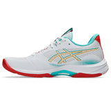 ASICS Women's Netburner Ballistic FF 4 - Limited Edition White/Sea Glass - 3