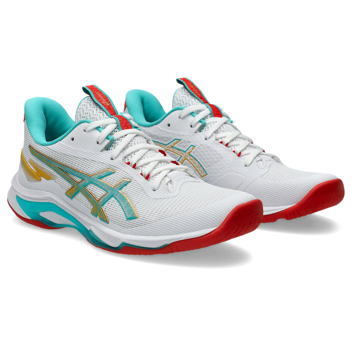 ASICS Women's Netburner Ballistic FF 4 - Limited Edition White/Sea Glass - 4