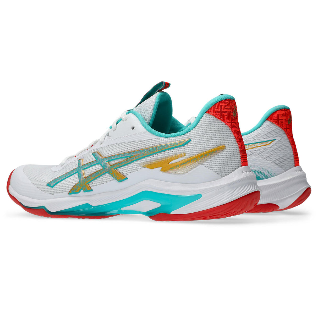 ASICS Women's Netburner Ballistic FF 4 - Limited Edition White/Sea Glass - 5