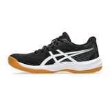 ASICS Women's Upcourt 6 Volleyball Shoe Black/White - 1
