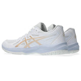 ASICS Women's Upcourt 6 Volleyball Shoe White/CHampagne - 5