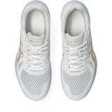 ASICS Women's Upcourt 6 Volleyball Shoe White/CHampagne - 6