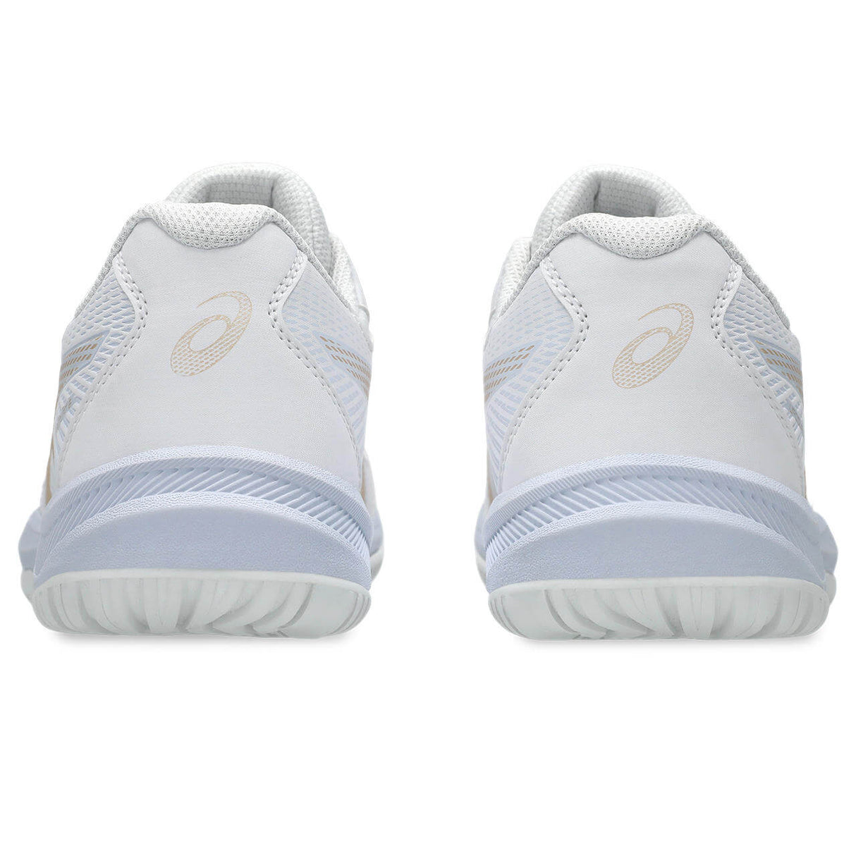 ASICS Women's Upcourt 6 Volleyball Shoe White/CHampagne - 8