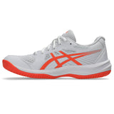 ASICS Women's Upcourt 6 Volleyball Shoe White/Vivid Coral - 2
