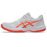 ASICS Women's Upcourt 6 Volleyball Shoe White/Vivid Coral - 3
