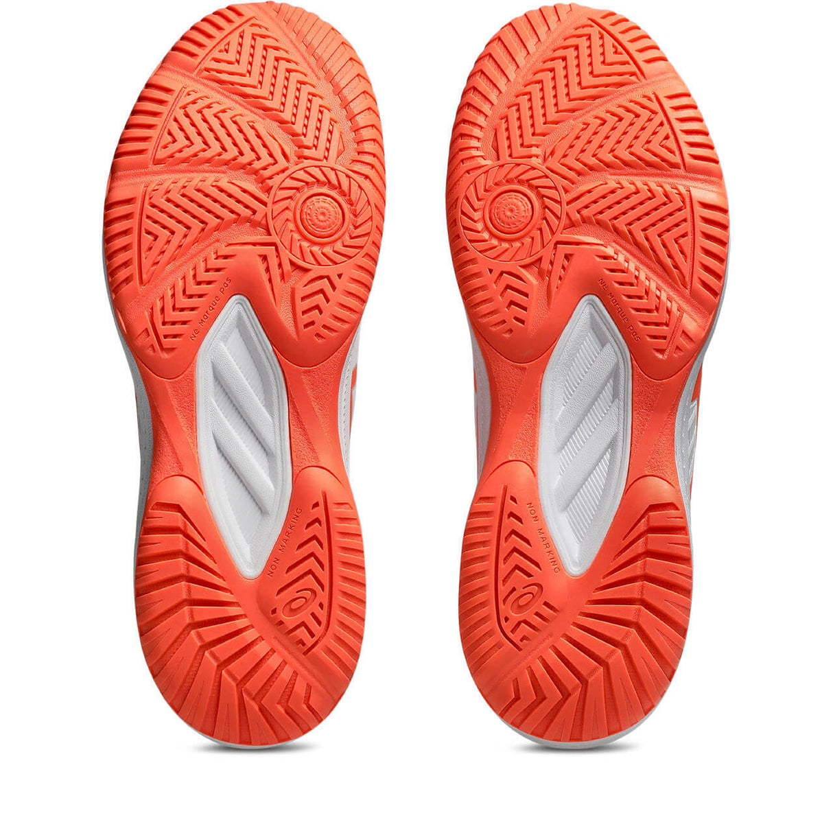 ASICS Women's Upcourt 6 Volleyball Shoe White/Vivid Coral - 7