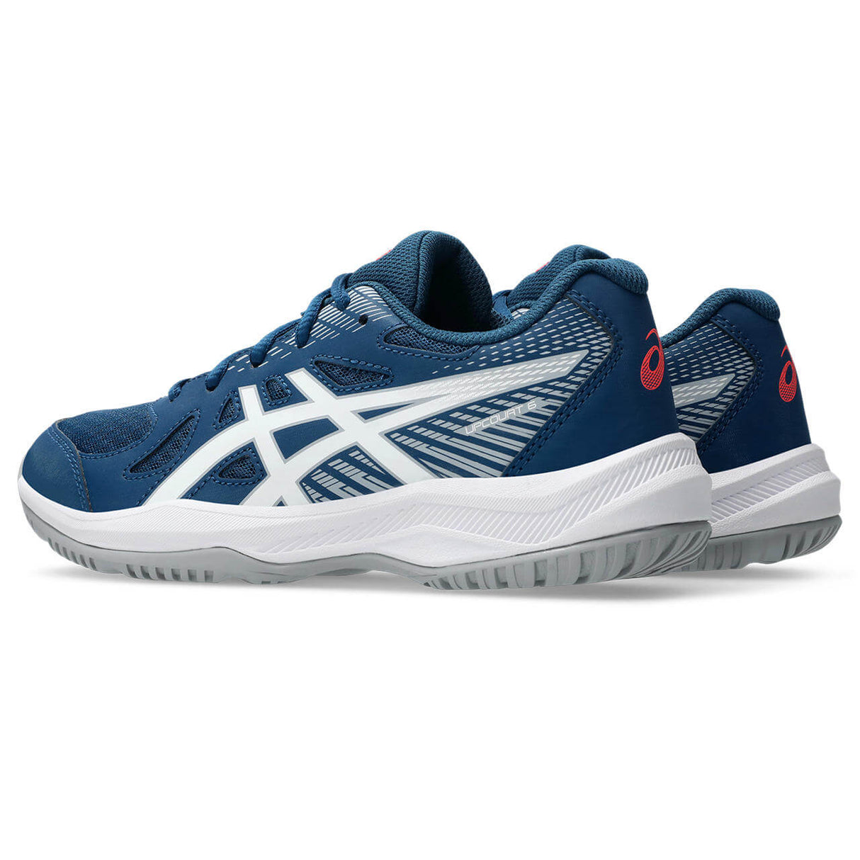 ASICS Youth Upcourt 6 GS Volleyball Shoe Blue/White - 4