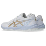 ASICS Youth Upcourt 6 GS Volleyball Shoe White/ Champagne - 4