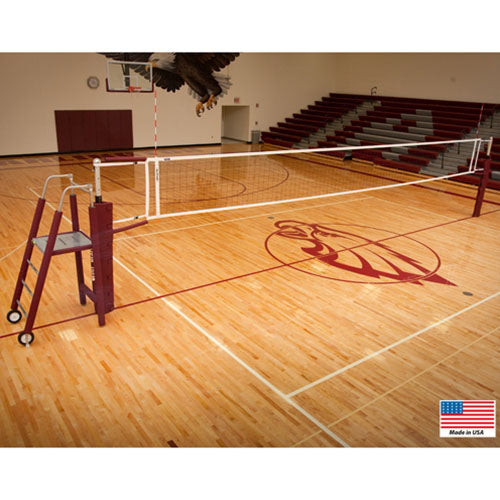 Aluminum Ace 2-Pole Complete Volleyball System - 3.5"