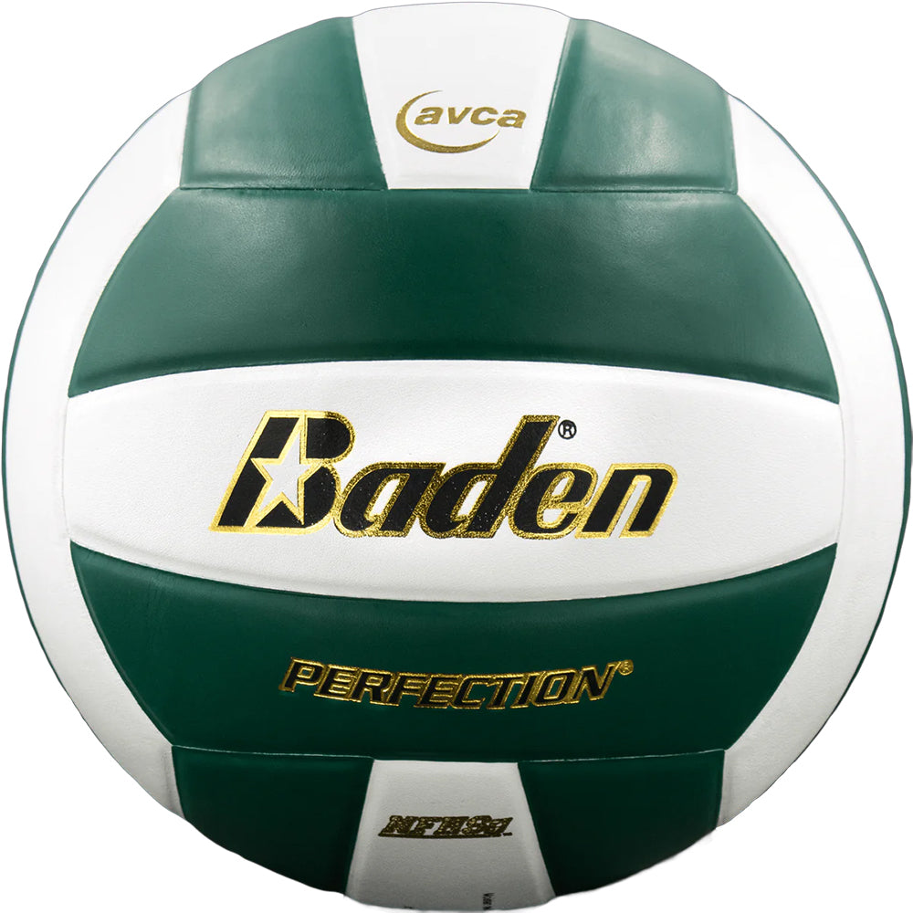 Baden Perfection VX5E NFHS Volleyball - Forest Green/White