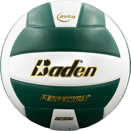 Baden Perfection VX5E NFHS Volleyball - Forest Green/White