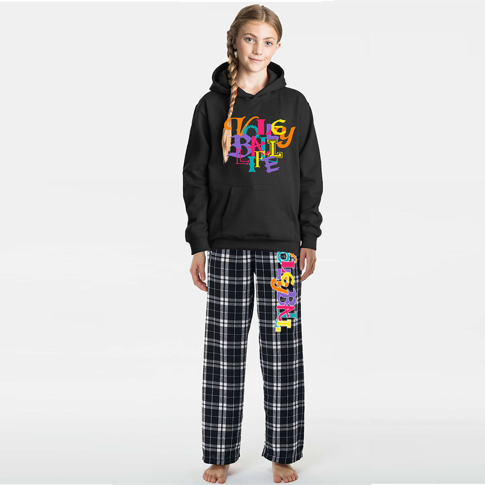 Neon Volleyball Flannel Pant
