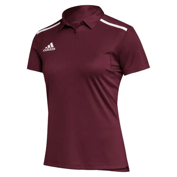 Adidas A222 Ladies climacool Mesh Color Hit Polo Shirt - Mid Gry/ Vis Gry -  Large 