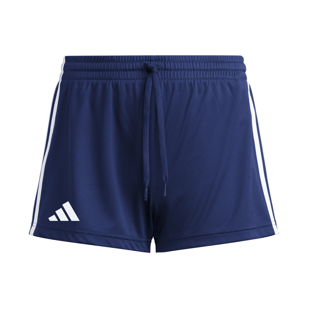 adidas Women's Three Stripe Short - 3" Inseam navy front