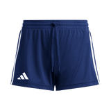 adidas Women's Three Stripe Short - 3" Inseam navy front