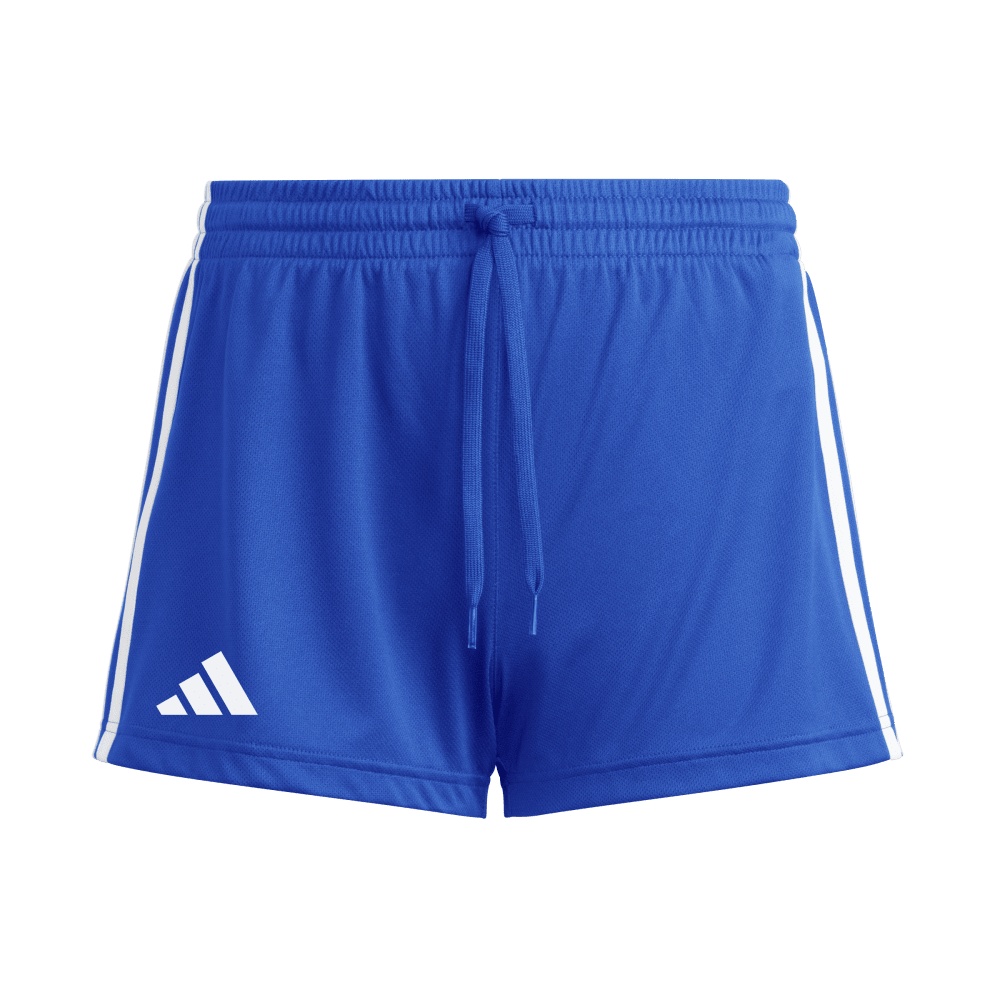adidas Women's Three Stripe Short - 3" Inseam blue front