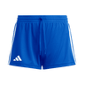 adidas Women's Three Stripe Short - 3" Inseam blue front