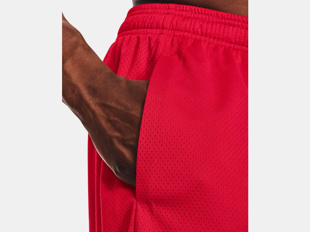 Men's UA Tech Mesh Short - 9" Inseam Red - 3