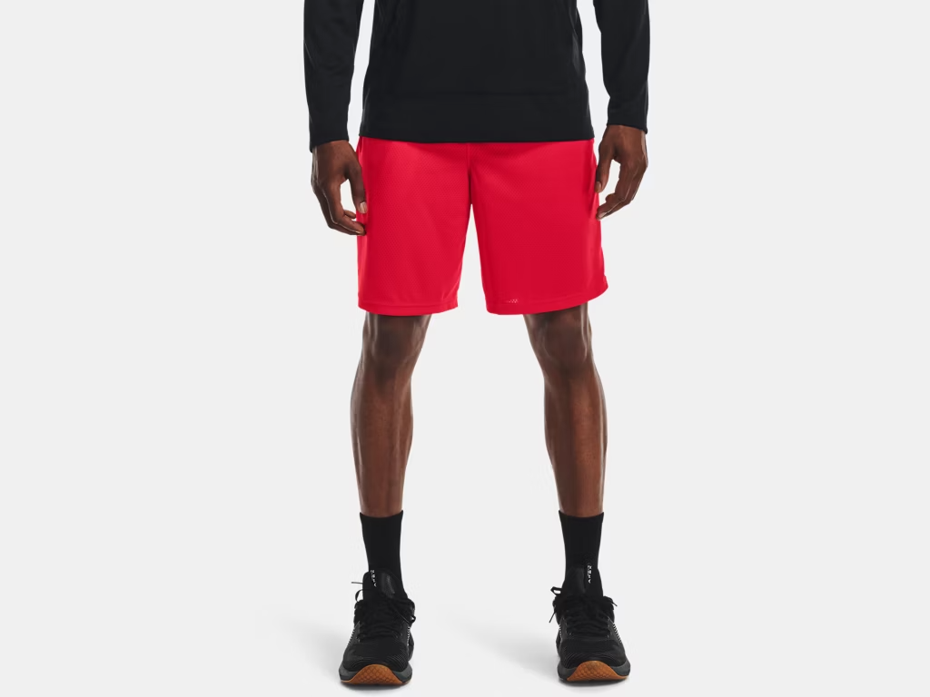 Men's UA Tech Mesh Short - 9" Inseam Red - 5