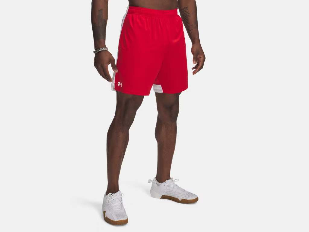 Men's UA Tech Vent Shorts - 7'' inseam Red - 1