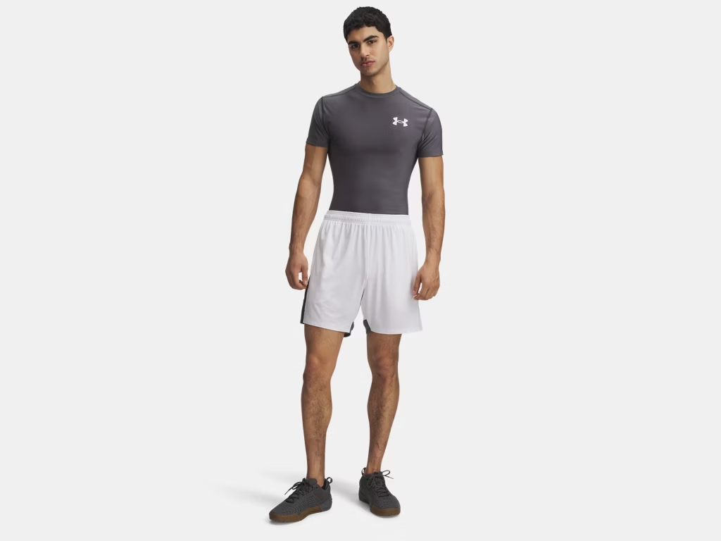 Men's UA Tech Vent Shorts - 7'' inseam White - 3