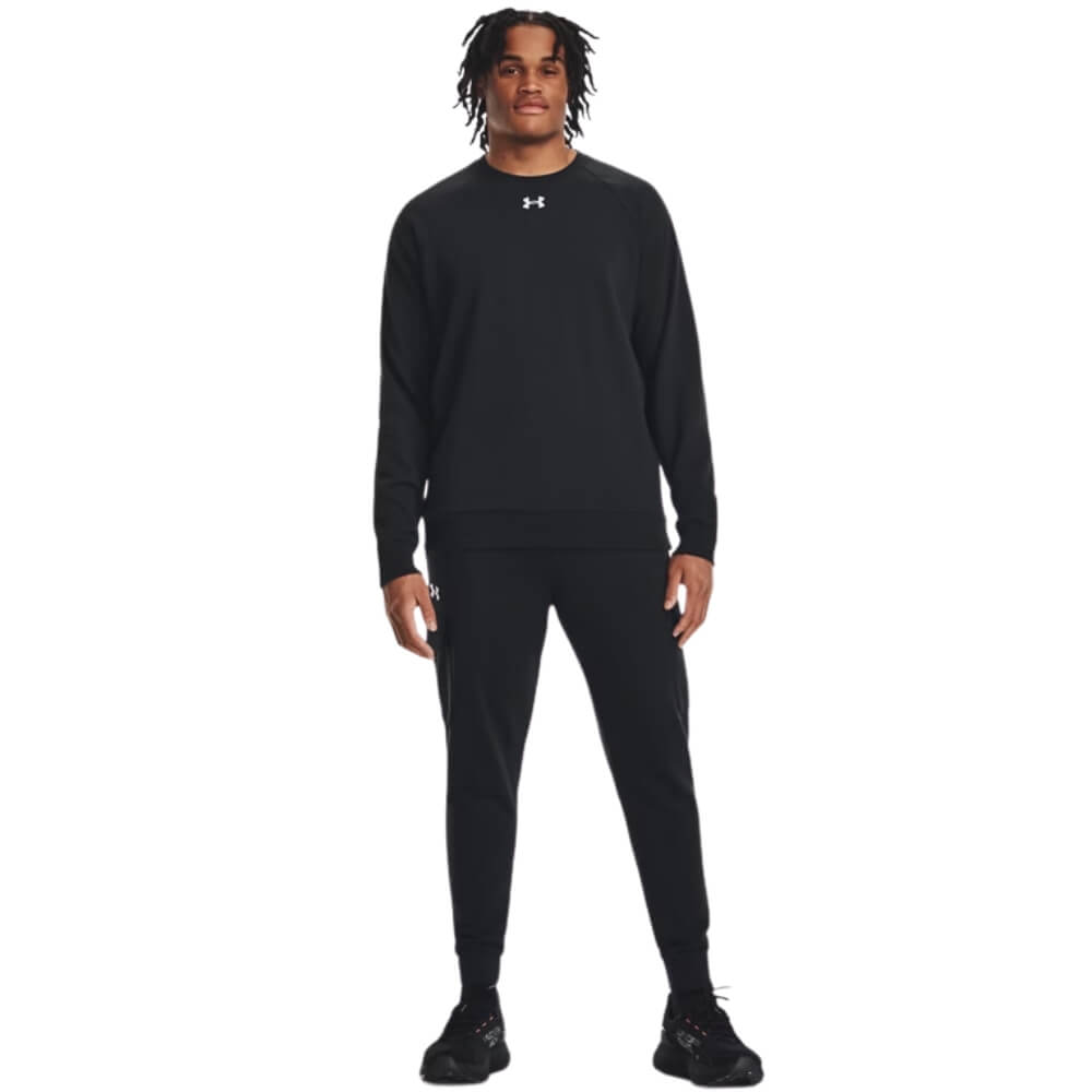 Men's Under Armour Rival Fleece Crew Black - 3