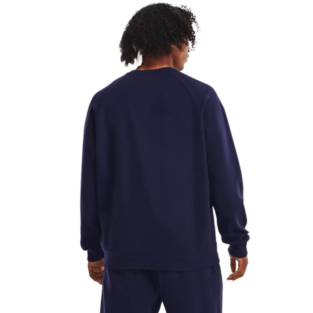 Men's Under Armour Rival Fleece Crew Navy - 2