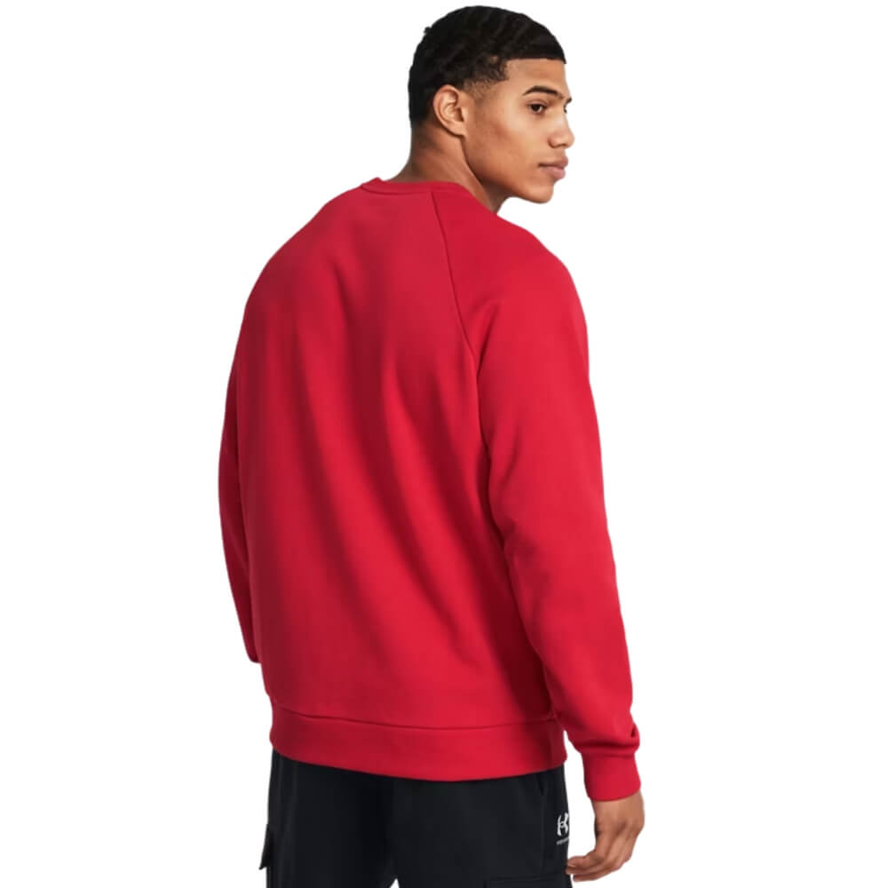 Men's Under Armour Rival Fleece Crew Red - 2