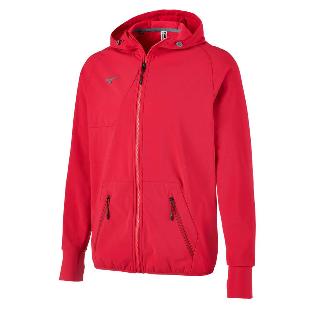 Mizuno Men's Power Warm-Up Jacket Red - 1
