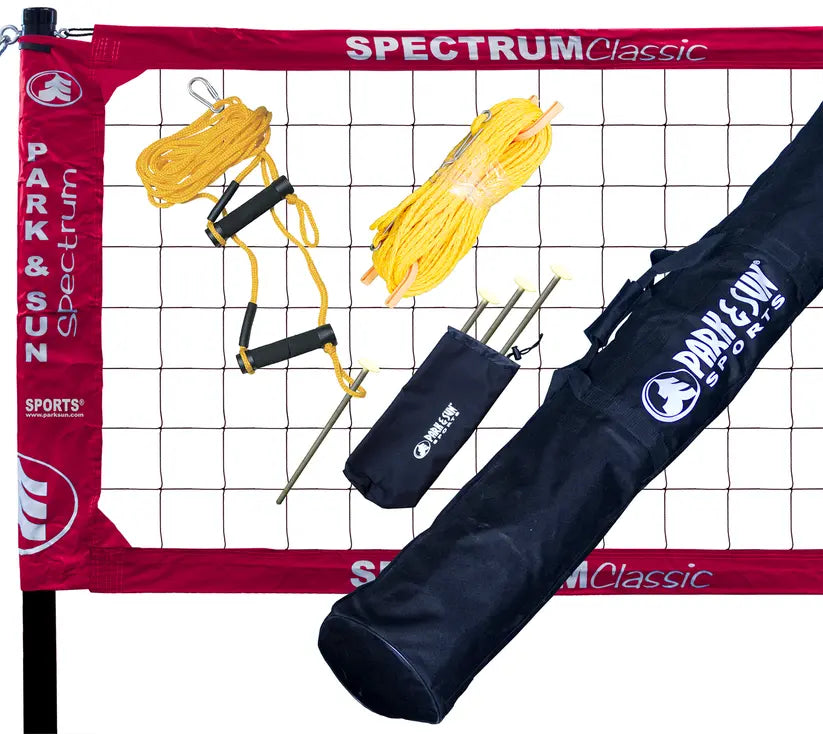 Outdoor Spectrum Classic Volleyball Net System Park & Sun