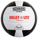 Tachikara SVMNC Volley-Lite Color Volleyball Black White - 1