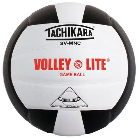 Tachikara SVMNC Volley-Lite Color Volleyball Black White - 1